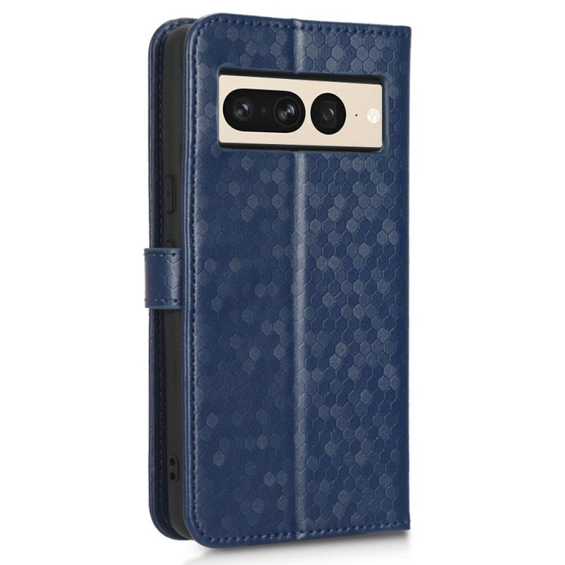 Capa Folio Para Google Pixel 7 Pro De Cordão Design Strappy 3d