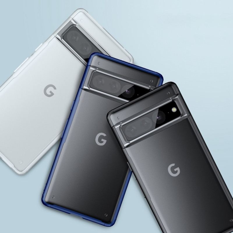 Capa Para Google Pixel 7 Pro Bordas Coloridas Translúcidas