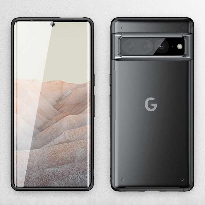 Capa Para Google Pixel 7 Pro Bordas Coloridas Translúcidas