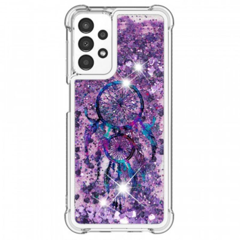 Capa De Celular Para Samsung Galaxy A13 Apanhador De Sonhos Glitter