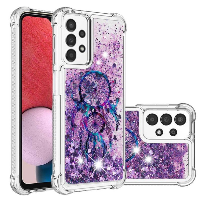 Capa De Celular Para Samsung Galaxy A13 Apanhador De Sonhos Glitter