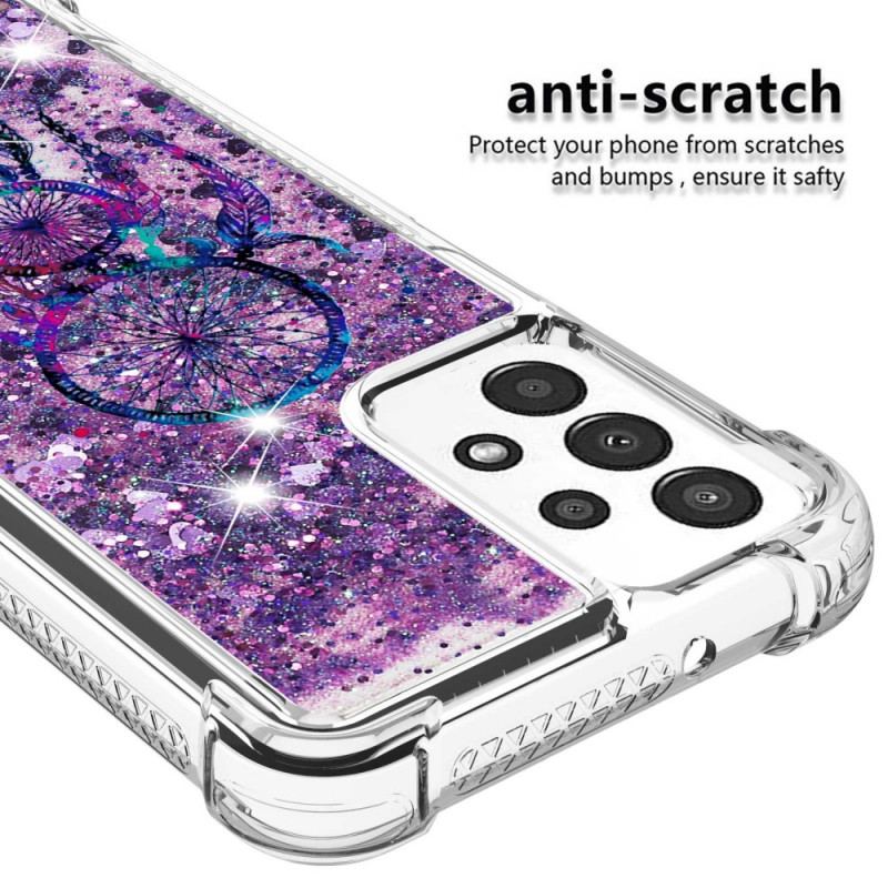 Capa De Celular Para Samsung Galaxy A13 Apanhador De Sonhos Glitter