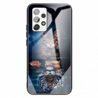 Capa De Celular Para Samsung Galaxy A13 Meu Vidro Temperado Tigre