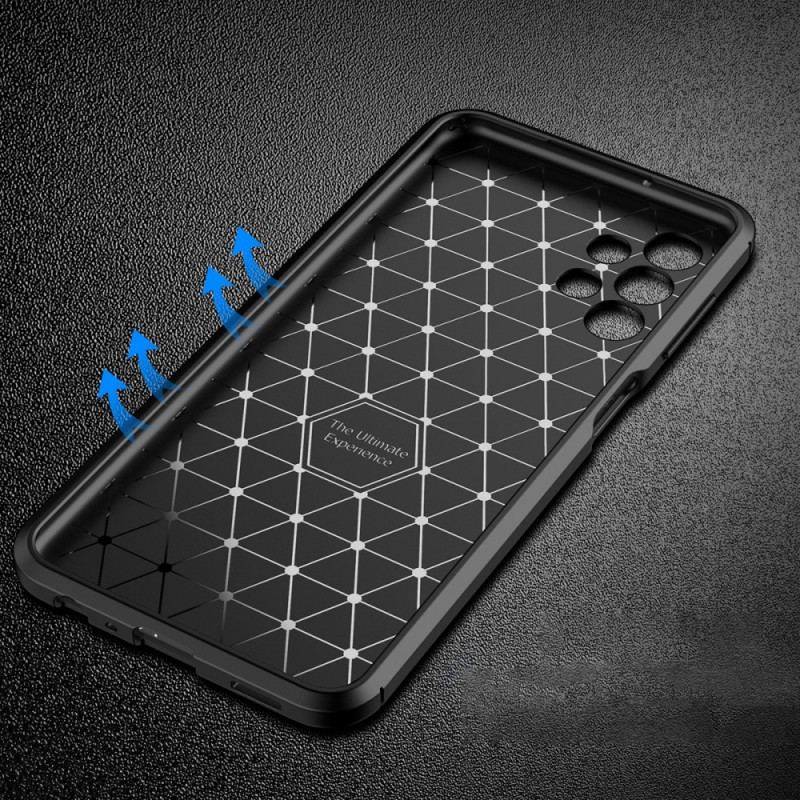 Capa De Celular Para Samsung Galaxy A13 Textura Flexível De Fibra De Carbono