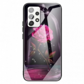 Capa De Celular Para Samsung Galaxy A13 Vidro Temperado Rosa Mágico