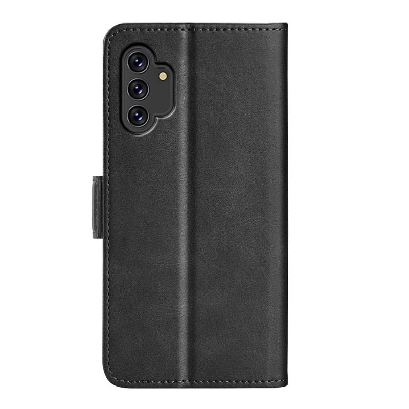 Capa De Couro Para Samsung Galaxy A13 Fecho Duplo