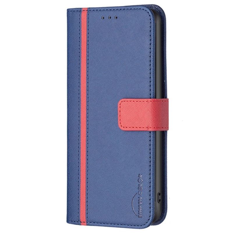 Capa Em Pele Para Samsung Galaxy A13 Cor Binfen De Dois Tons