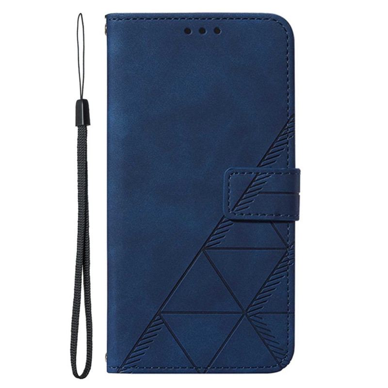 Capa Em Pele Para Samsung Galaxy A13 Padrão Com Alça