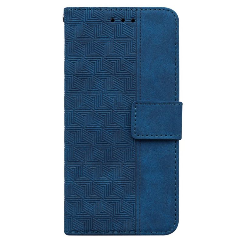 Capa Flip Para Samsung Galaxy A13 De Cordão Padrão De Tiras