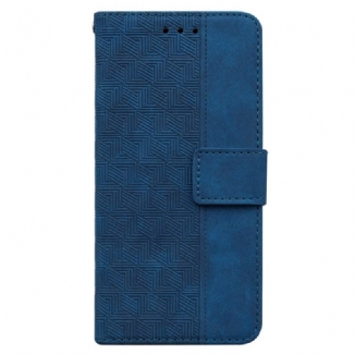 Capa Flip Para Samsung Galaxy A13 De Cordão Padrão De Tiras