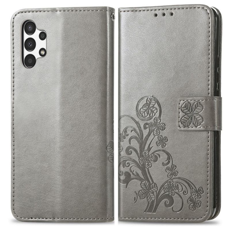 Capa Flip Para Samsung Galaxy A13 Flores Abstratas