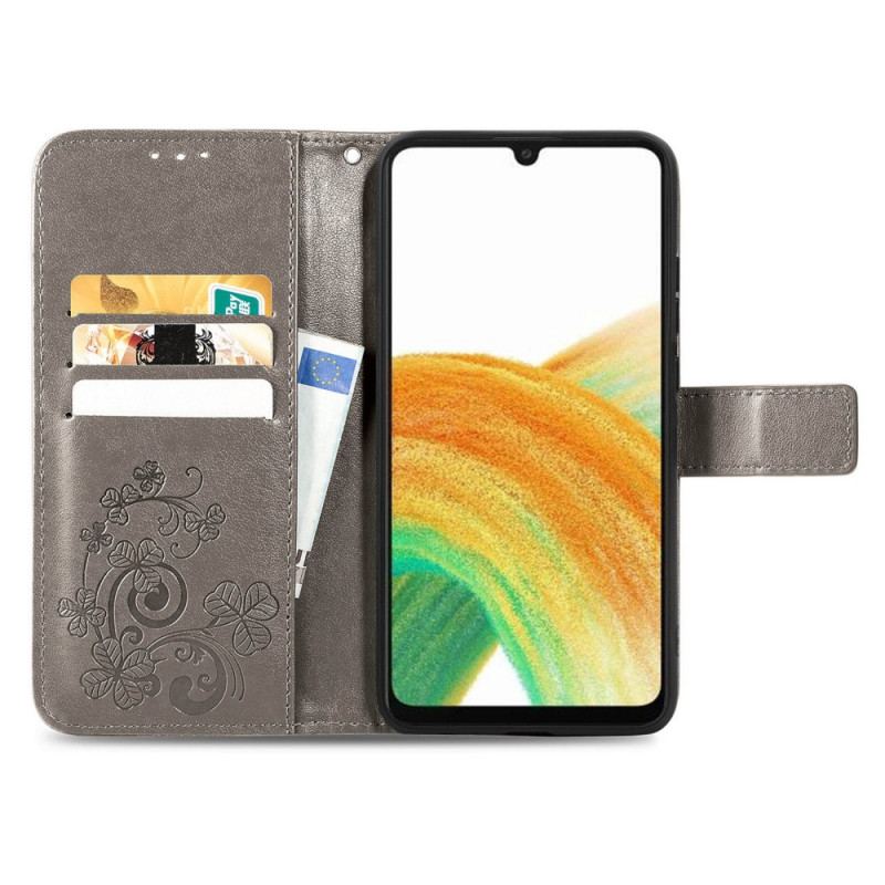 Capa Flip Para Samsung Galaxy A13 Flores Abstratas