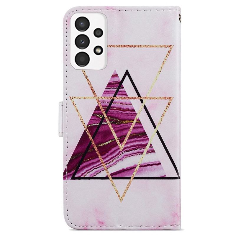 Capa Flip Para Samsung Galaxy A13 Mármore Intenso