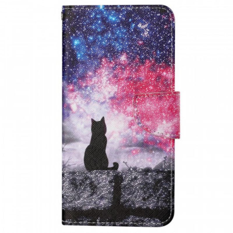 Capa Flip Para Samsung Galaxy A13 Skylight Cat