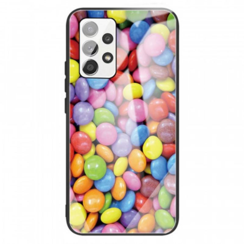 Capa Para Samsung Galaxy A13 Bombons De Vidro Temperado