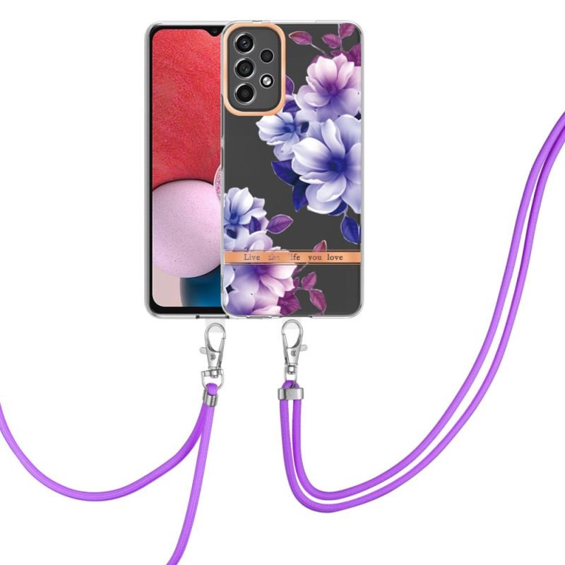 Capa Para Samsung Galaxy A13 De celular Cordão Floral