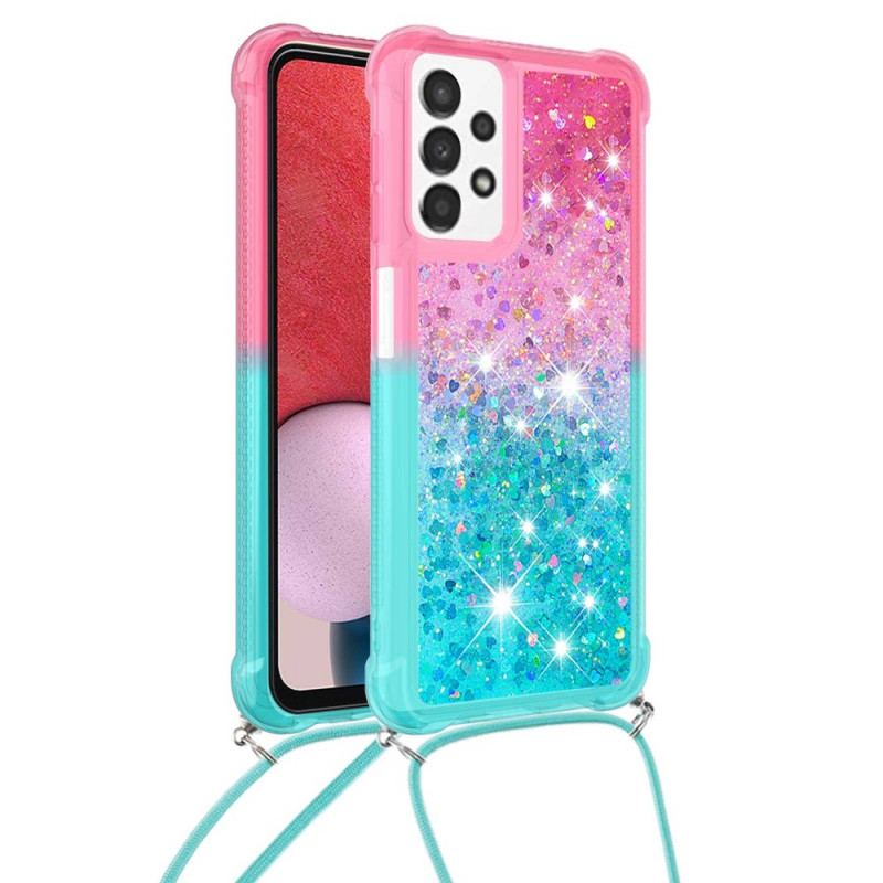 Capa Para Samsung Galaxy A13 De celular Cordão De Silicone Brilhante