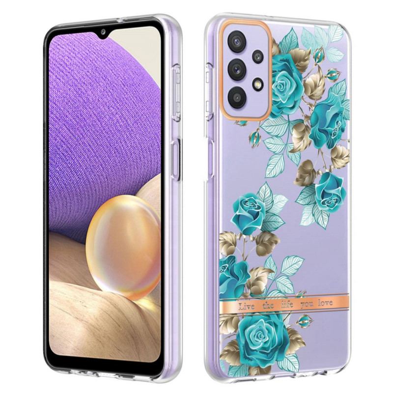 Capa Para Samsung Galaxy A13 Floral Sem Costura