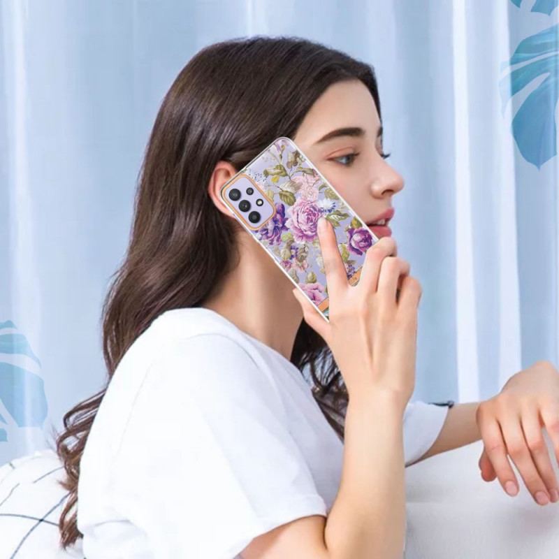 Capa Para Samsung Galaxy A13 Floral Sem Costura