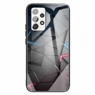 Capa Para Samsung Galaxy A13 Geometria Do Vidro Temperado