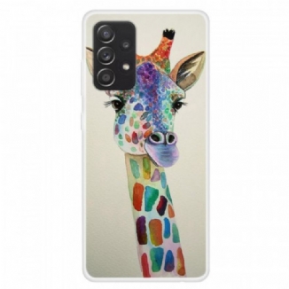 Capa Para Samsung Galaxy A13 Girafa Colorida