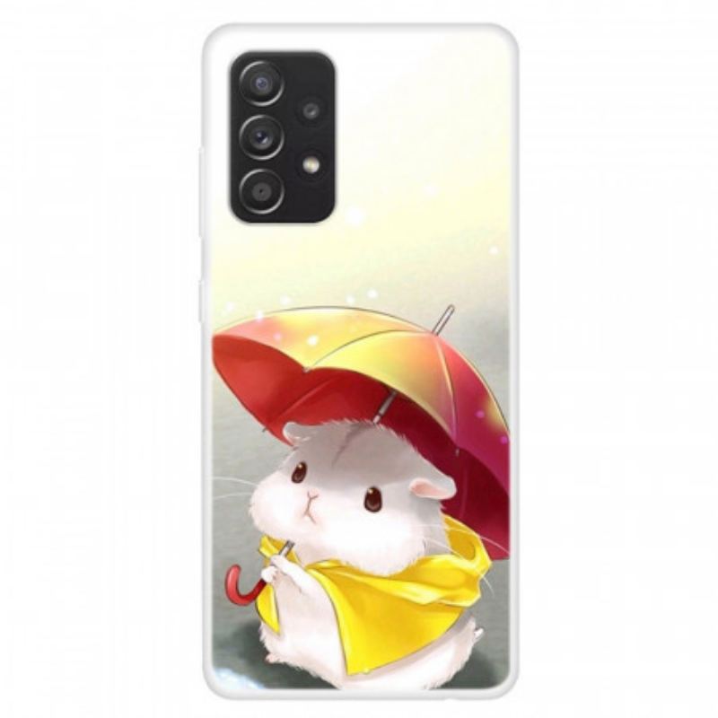 Capa Para Samsung Galaxy A13 Hamster Na Chuva