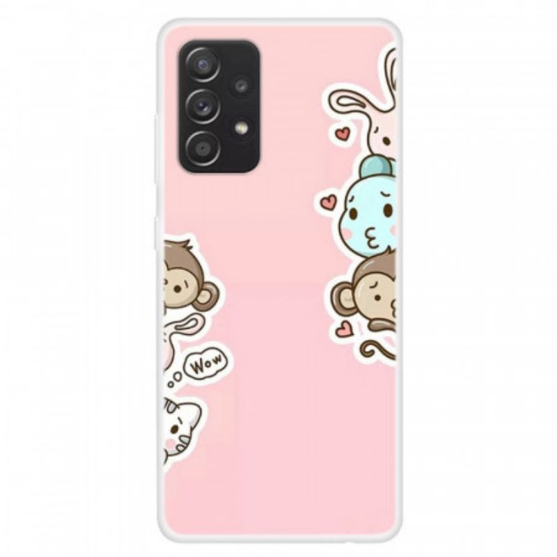 Capa Para Samsung Galaxy A13 Uau Animais