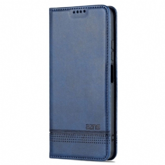 Capa De Celular Para Poco X4 GT Flip Couro Sintético Da Marca Azns