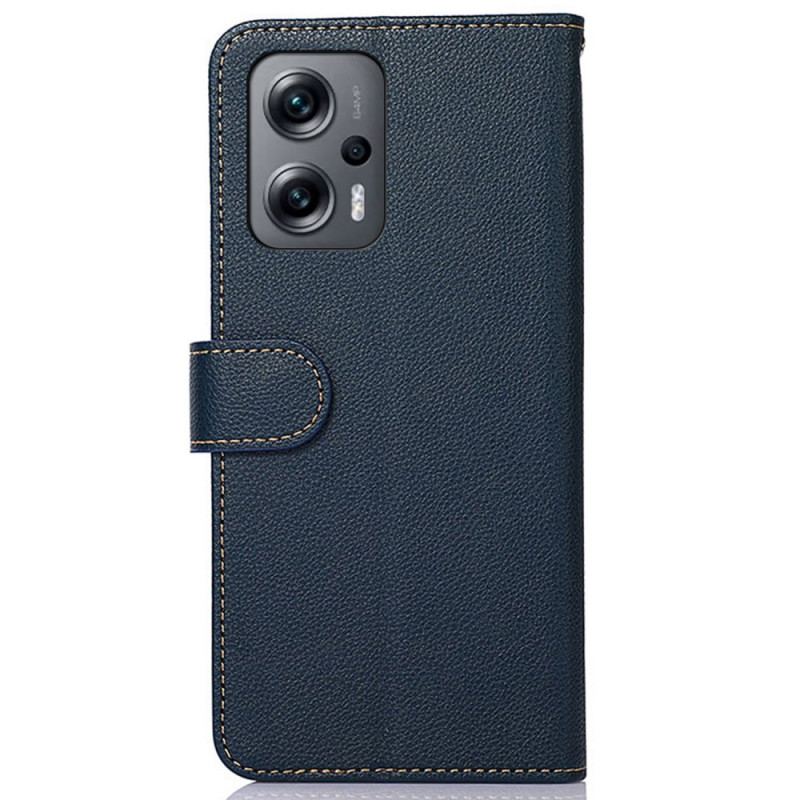 Capa Flip Para Poco X4 GT Estilo Lichia Rfid Khazneh