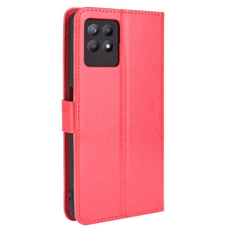 Capa Flip Para Realme 8i Couro Falso Chamativo