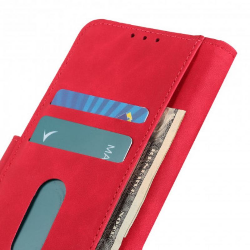 Capa De Couro Para Oppo Find X3 Neo Efeito Couro Vintage Fosco Khazneh