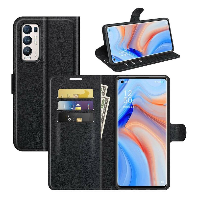 Capa Flip Para Oppo Find X3 Neo Clássico