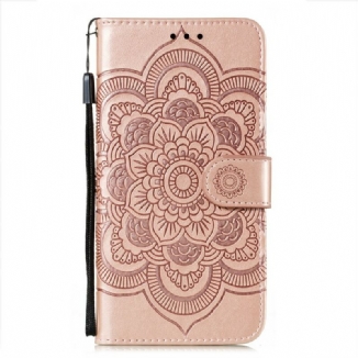 Capa Flip Para Oppo Find X3 Neo De Cordão Mandala Alça Completo