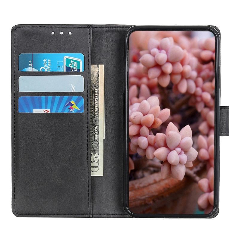 Capa Flip Para Motorola Edge 40 Pro Couro Sintético Fosco