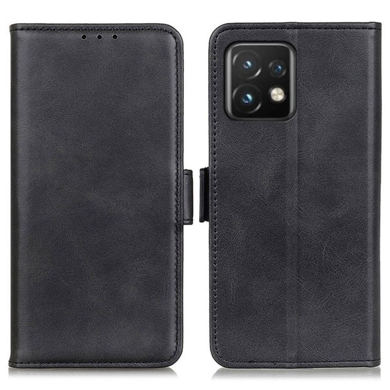 Capa Flip Para Motorola Edge 40 Pro Fecho Duplo