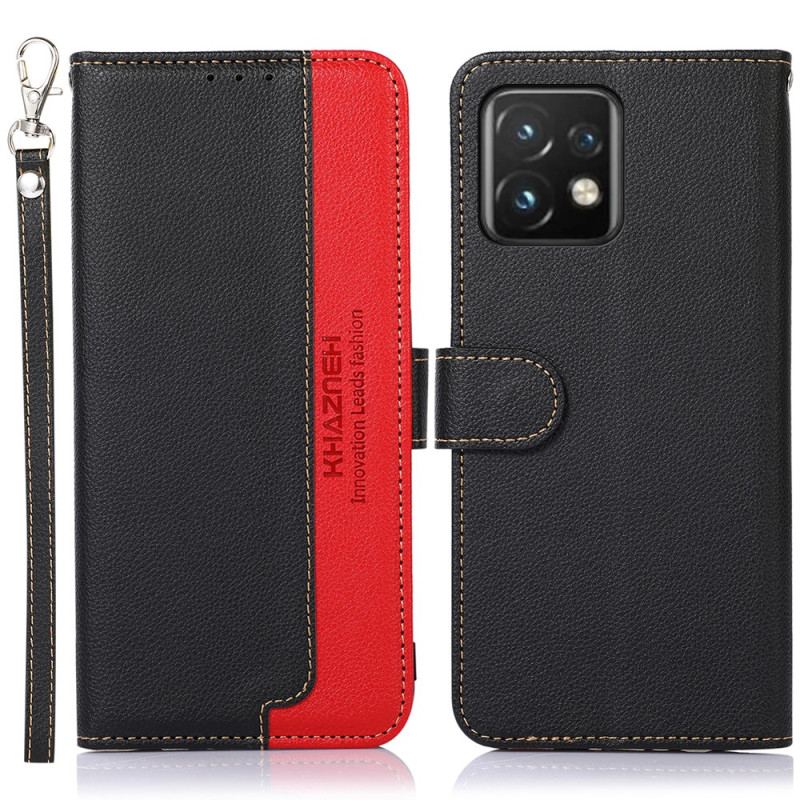 Capa Folio Para Motorola Edge 40 Pro Estilo Lichia Rfid Khazneh