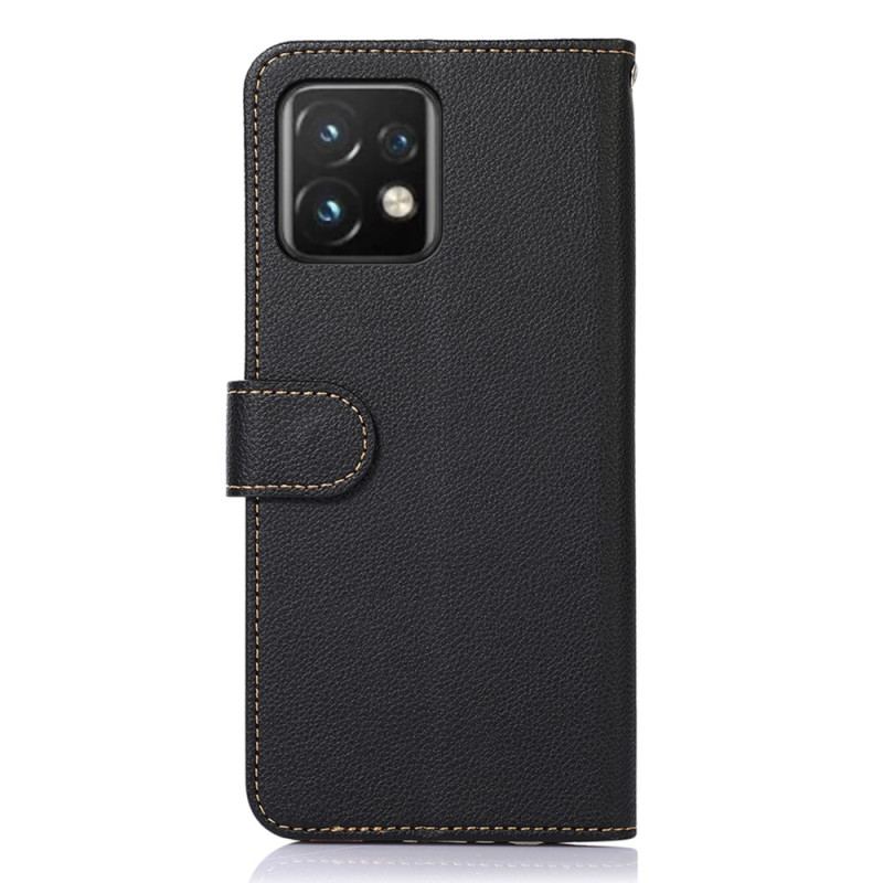 Capa Folio Para Motorola Edge 40 Pro Estilo Lichia Rfid Khazneh