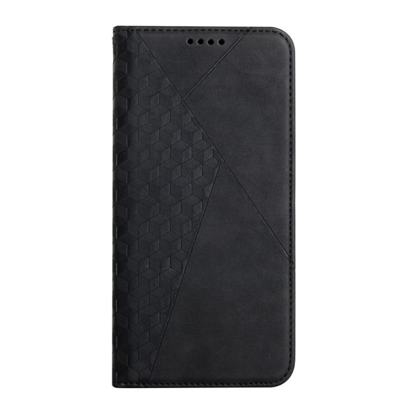 Capa De Celular Para Realme 8 5G Flip Efeito Geocouro