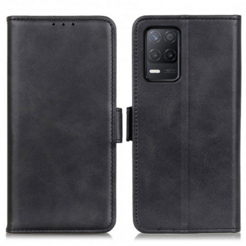 Capa Em Pele Para Realme 8 5G Flip Aba Dupla