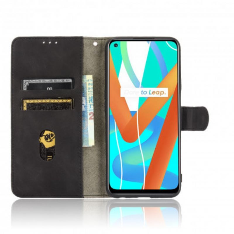 Capa Em Pele Para Realme 8 5G Toque De Pele