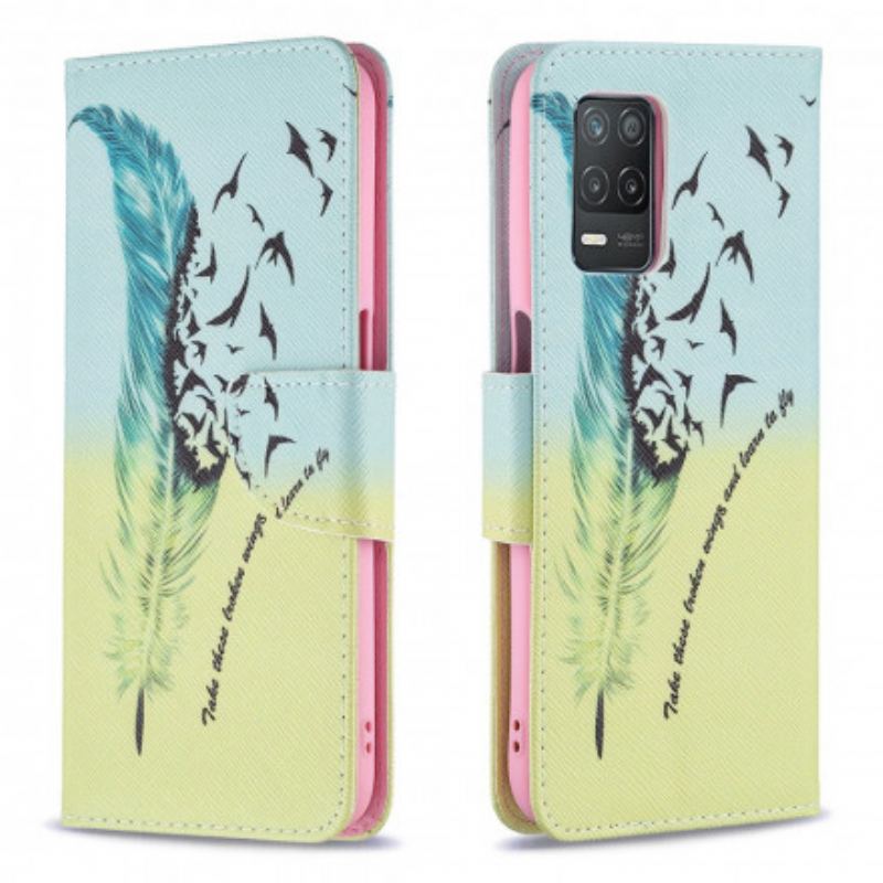 Capa Flip Para Realme 8 5G Aprender A Voar