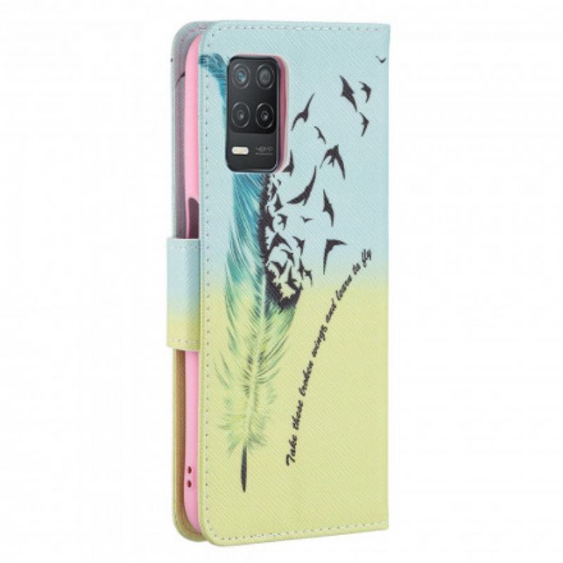 Capa Flip Para Realme 8 5G Aprender A Voar