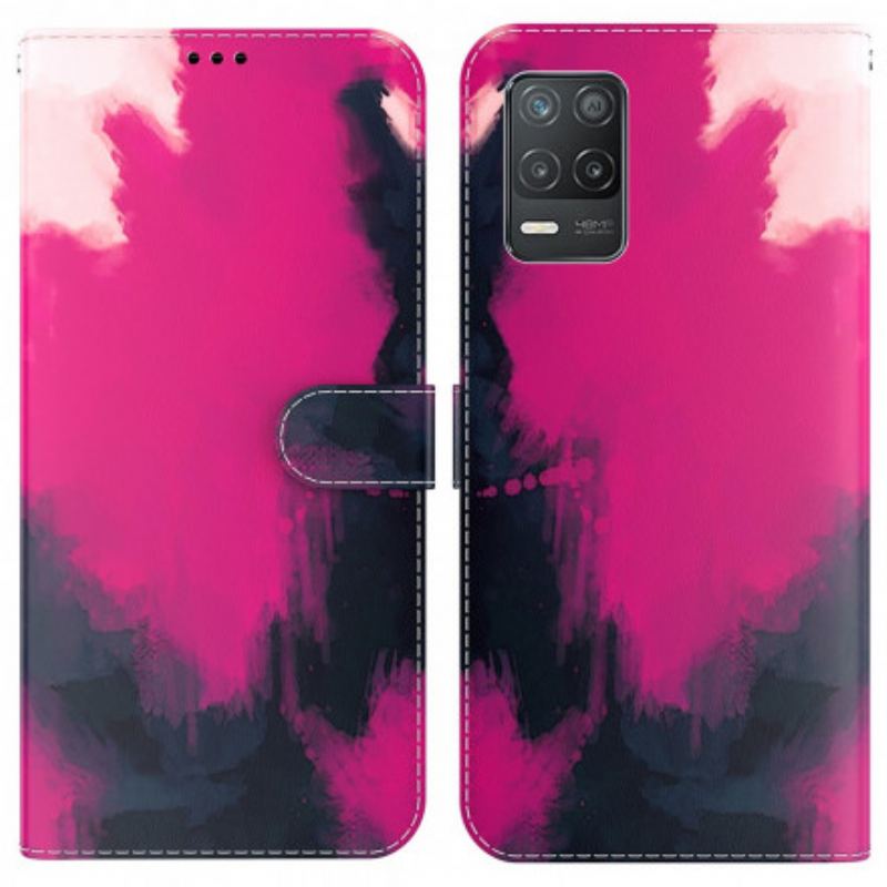 Capa Flip Para Realme 8 5G Aquarela