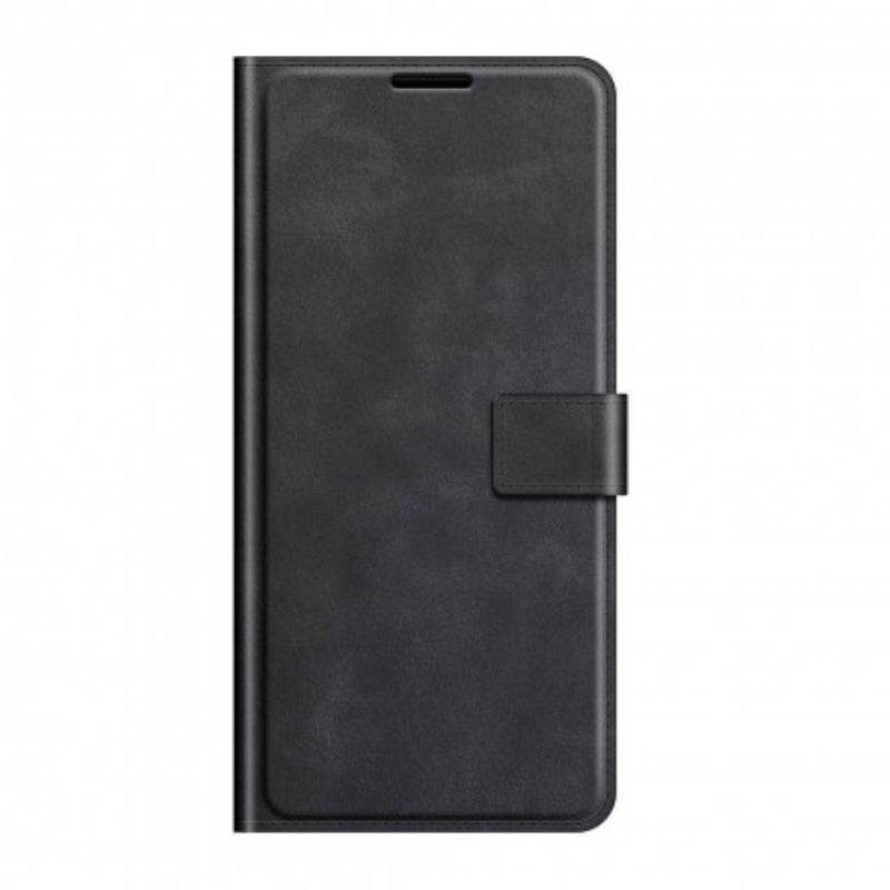 Capa Flip Para Realme 8 5G Couro Sintético Fino