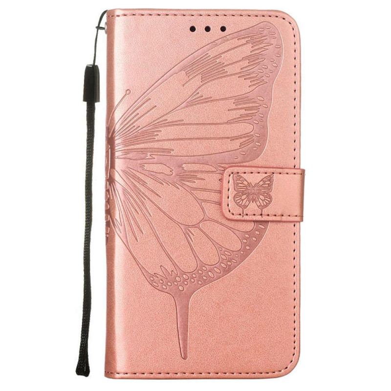 Capa Flip Para Realme 8 5G Desenho De Borboleta