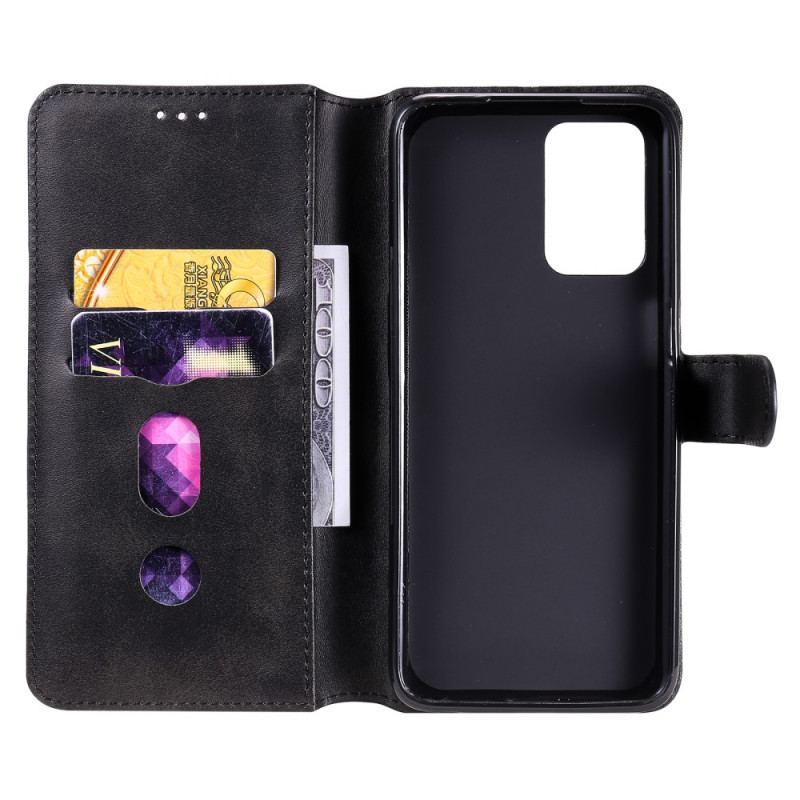 Capa Flip Para Realme 8 5G Efeito Couro