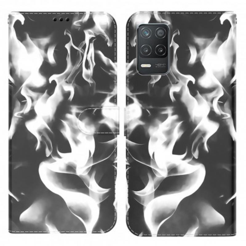 Capa Flip Para Realme 8 5G Padrão Abstrato