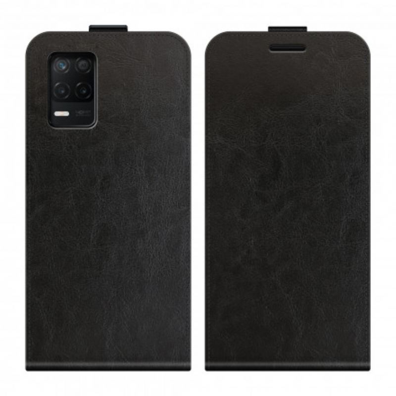 Capa Folio Para Realme 8 5G Flip Efeito Couro Dobrável