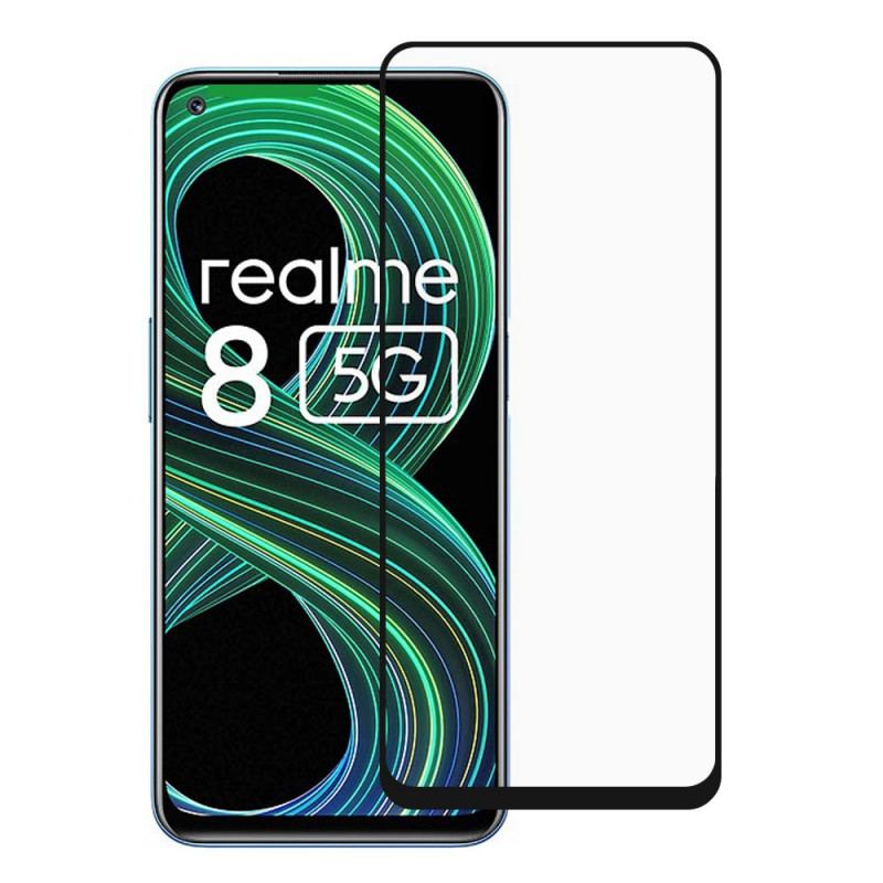 Protetor De Tela De Vidro Temperado Realme 8 5G Black Edge