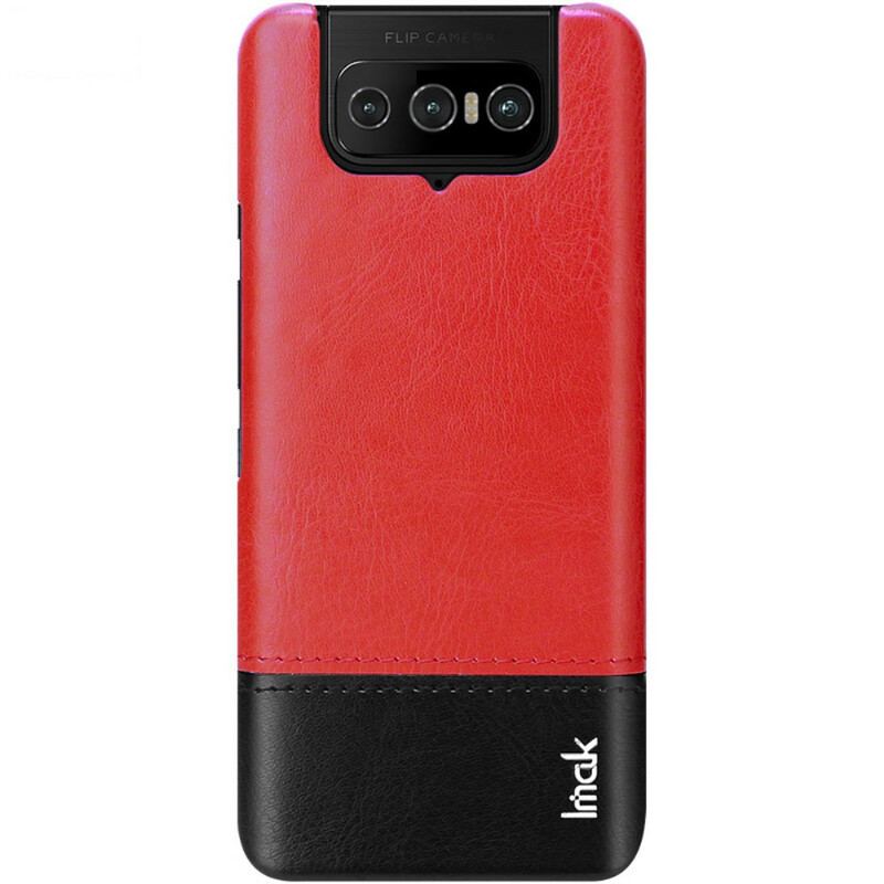 Capa De Celular Para Asus Zenfone 7 / 7 Pro Imak Série Ruiyi Efeito Couro